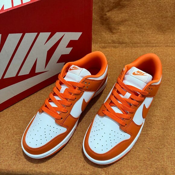 Nike Other - Nike Dunk Low Retro Sp Syracuse 2020 White Orange Leather